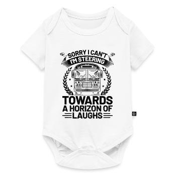 Tut mir leid, dass ich nicht kann, ich steuere auf einen Horizont von - Baby Premium Kurzarmbody - Weiß - Vorne