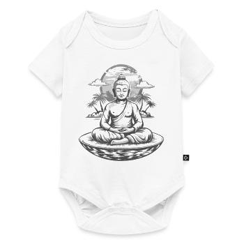 Bouddha: Zen attitude - Body à manches courtes Premium Bébé - blanc - Devant