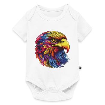 Portrait d’aigle - Body à manches courtes Premium Bébé - blanc - Devant