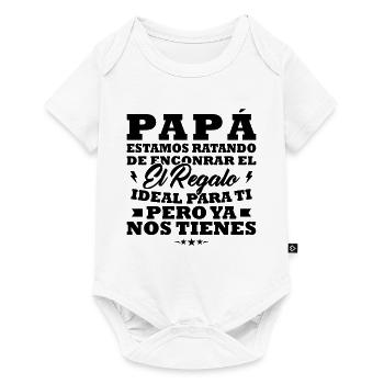 Dad, I've tried to find you the best gift - Baby Premium short-sleeve bodysuit - white - Front