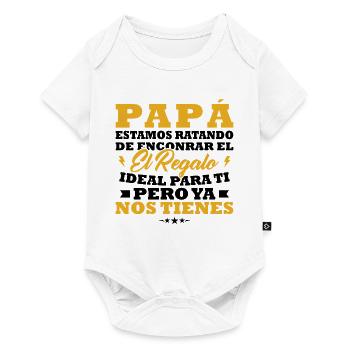 Dad, I've tried to find you the best gift - Baby Premium short-sleeve bodysuit - white - Front