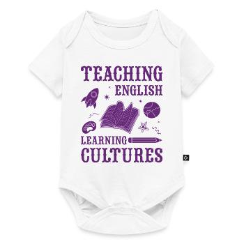 ESL-Lehrer ESL Unterricht - Baby Premium Kurzarmbody - Weiß - Vorne