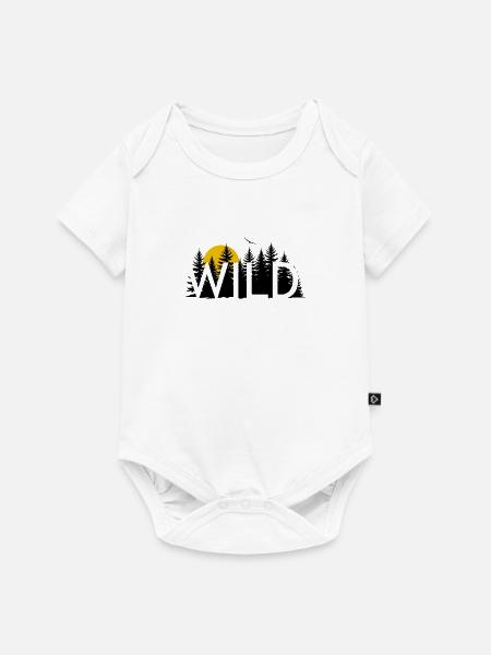 Wild Pine Sonnenuntergang - Baby Premium Kurzarmbody - Weiß