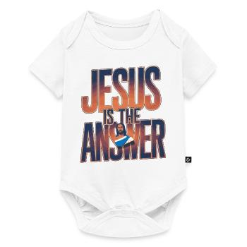 Jésus est la réponse - Jesus ist die Antwort - Body à manches courtes Premium Bébé - blanc - Devant