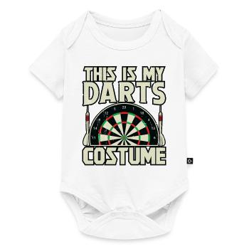 Dart Dartspieler Dartspiel Herren - Baby Premium Kurzarmbody - Weiß - Vorne