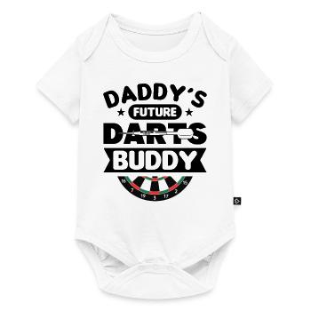 Dart Dartspieler Dartspiel Herren - Baby Premium Kurzarmbody - Weiß - Vorne