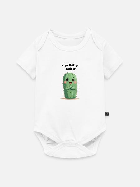 Ich bin kein Umarmer-Kaktus - Baby Premium Kurzarmbody - Weiß