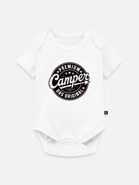 Premium Camper - Baby Premium Kurzarmbody - Weiß