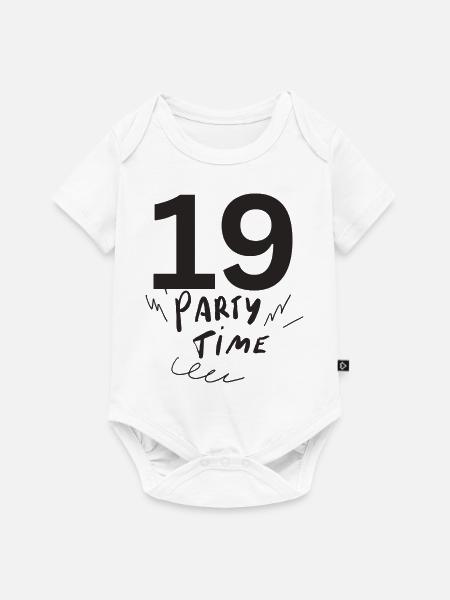 19 - Baby Premium Kurzarmbody - Weiß
