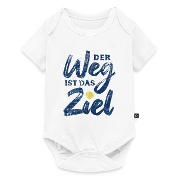 Der Weg ist das Ziel - Camino - Jakobsweg - Pilger - Baby Premium Kurzarmbody - Weiß - Vorne