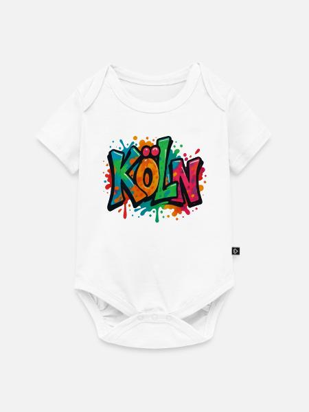Köln - Baby Premium Kurzarmbody - Weiß