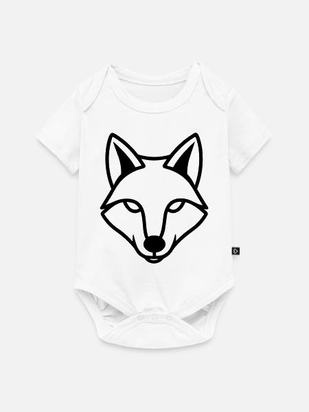 Fuchs - Baby Premium Kurzarmbody - Weiß