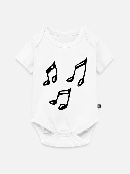 Note - Baby Premium Kurzarmbody - Weiß