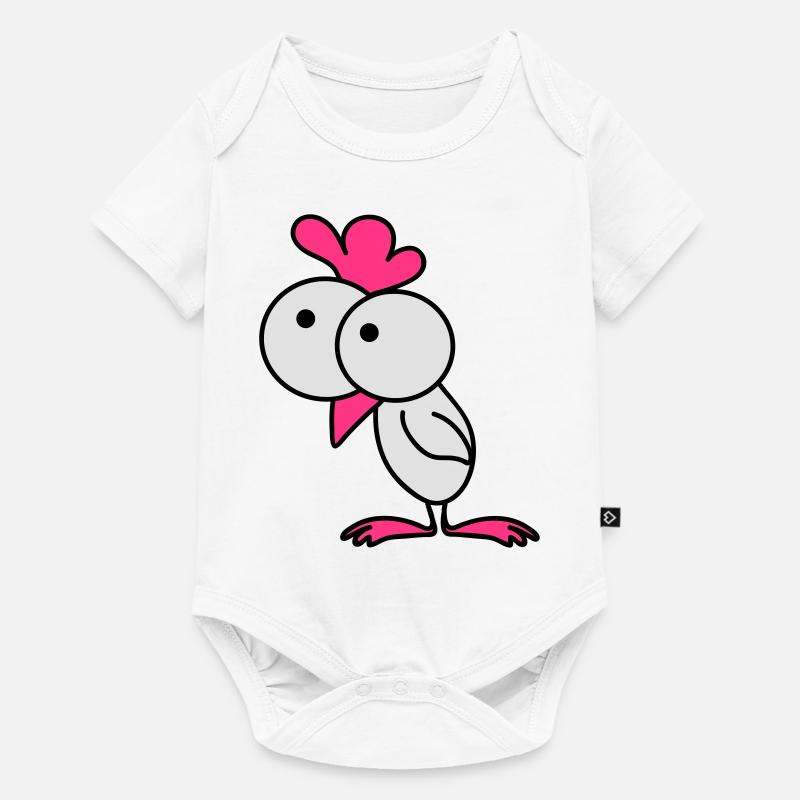 Surprised chick - Body à manches courtes Premium Bébé - blanc