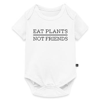 Mangez des plantes pas des amis - Body à manches courtes Premium Bébé - blanc - Devant