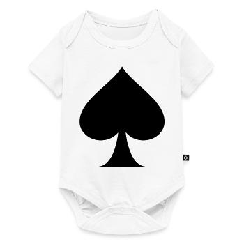 spades poker - Baby Premium short-sleeve bodysuit - white - Front