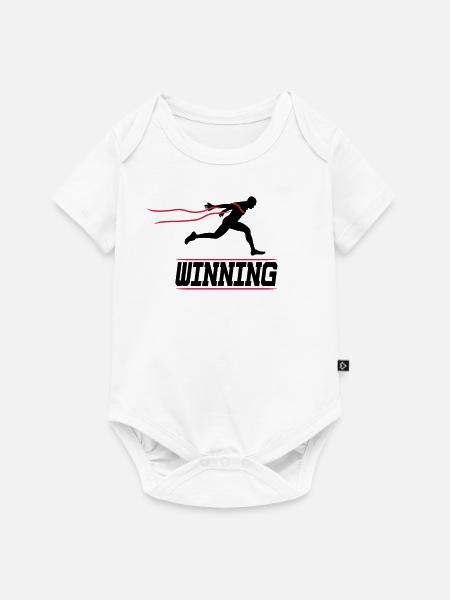 running runner winning 2c I - Baby Premium Kurzarmbody - Weiß