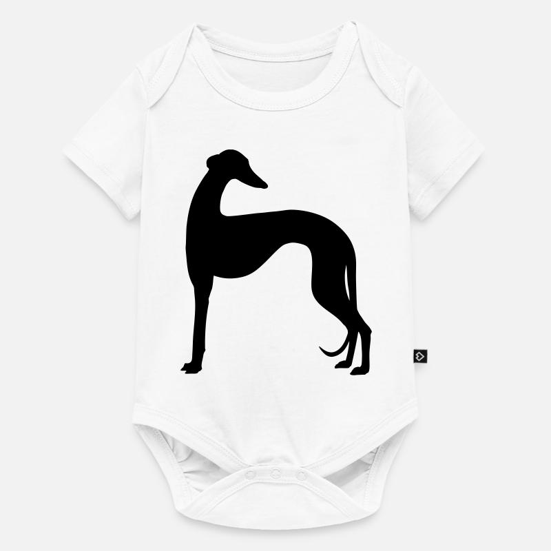 galgo shape2 - Baby Premium Kurzarmbody - Weiß