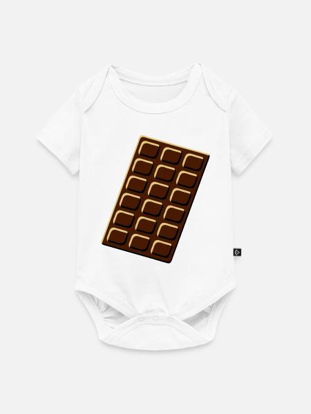 chocolate - Baby Premium Kurzarmbody - Weiß