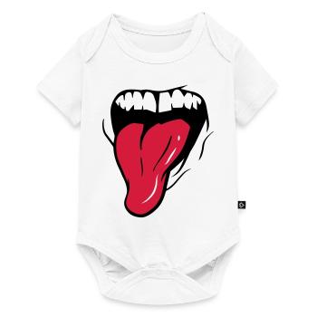 MOUTH + TONGUE - Baby Premium short-sleeve bodysuit - white - Front