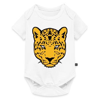 Leoparden wildes Tier 30 - Baby Premium Kurzarmbody - Weiß - Vorne