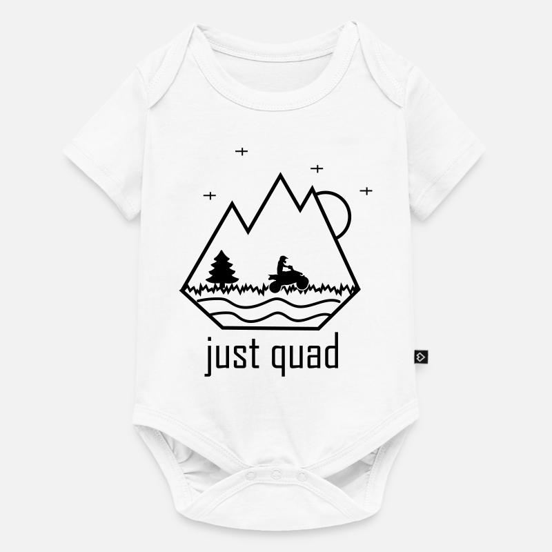 juste quad - Body à manches courtes Premium Bébé - blanc
