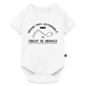Grand Prix Rennstrecke Monaco - Baby Premium Kurzarmbody - Weiß - Vorne