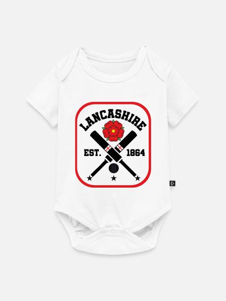 Lancashire County Cricket - Baby Premium Kurzarmbody - Weiß