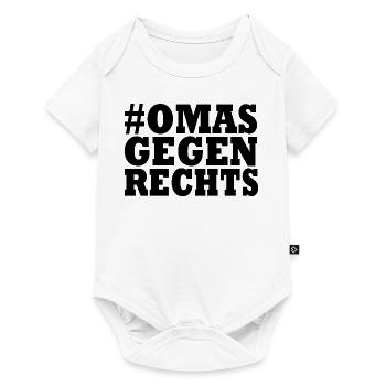 Omas gegen rechts - Baby Premium Kurzarmbody - Weiß - Vorne