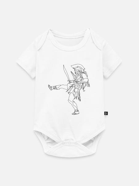 Achilles - Troja - Baby Premium Kurzarmbody - Weiß