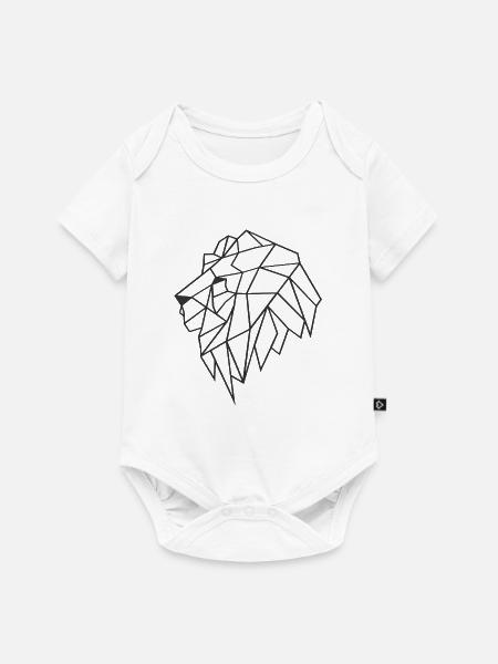 Löwenkopf - Baby Premium Kurzarmbody - Weiß