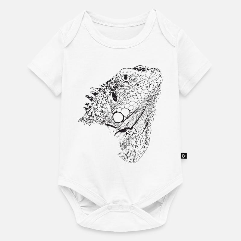 Iguane, design de Mondwinkel - Body à manches courtes Premium Bébé - blanc
