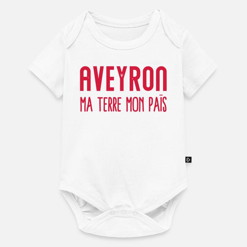 Aveyron terre aveyronnais - Body à manches courtes Premium Bébé - blanc