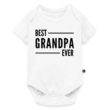 BEST GRANDPA EVER. GRANDPA GIFT - Baby Premium short-sleeve bodysuit - white - Front