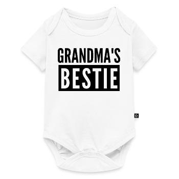 GRANDMA'S BESTIE - Baby Premium short-sleeve bodysuit - white - Front