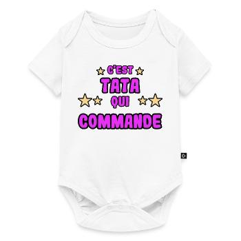 C'est tata qui commande - Body à manches courtes Premium Bébé - blanc - Devant