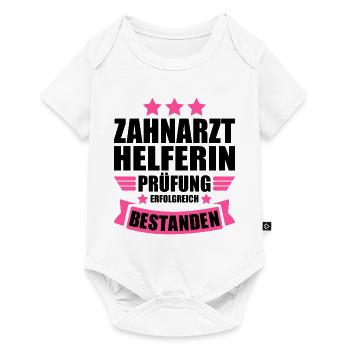 Zahnarzthelferin Gesellenprüfung bestanden - Baby Premium Kurzarmbody - Weiß - Vorne