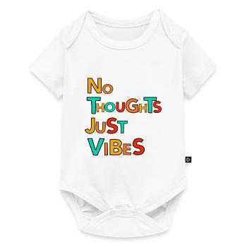 No thoughts, just vibes - Baby Premium short-sleeve bodysuit - white - Front