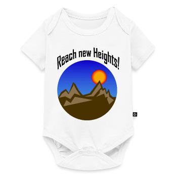 Reach new heights! - Baby Premium short-sleeve bodysuit - white - Front