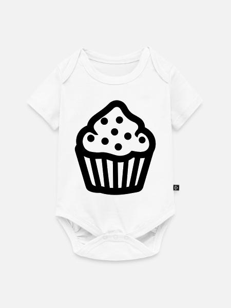 Cupcake - Baby Premium Kurzarmbody - Weiß