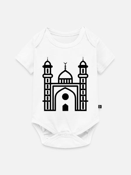 Moschee - Baby Premium Kurzarmbody - Weiß