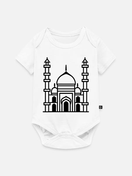 Moschee - Baby Premium Kurzarmbody - Weiß