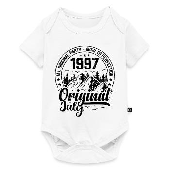 1997 July Original: 27 Years Anniversary Gift - Baby Premium short-sleeve bodysuit - white - Front