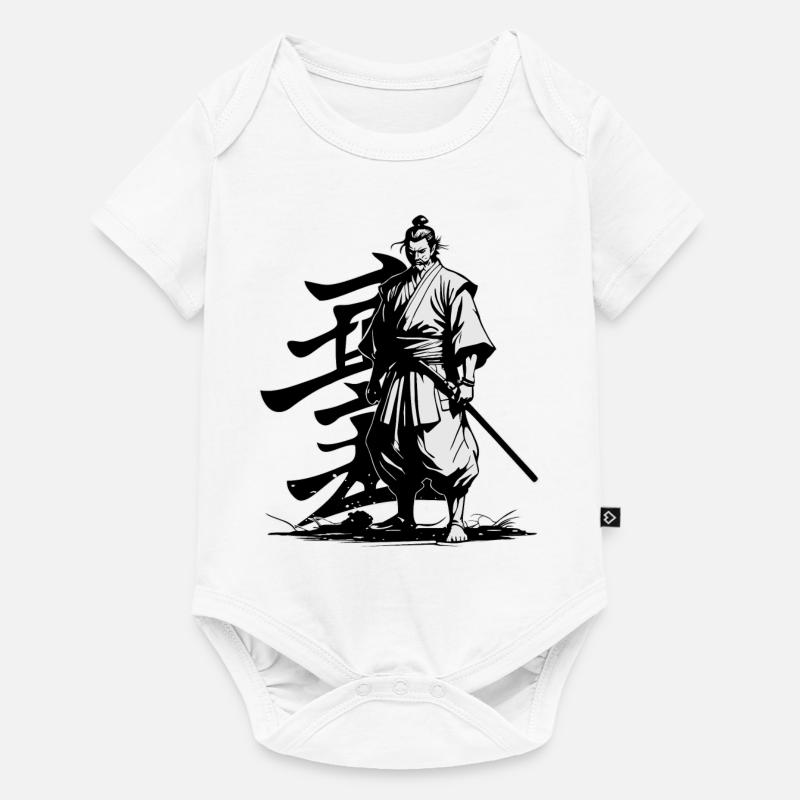 SAMURAI-KRIEGER - Baby Premium Kurzarmbody - Weiß