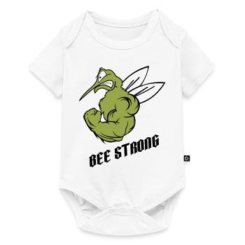 forte abeille moustique - Body à manches courtes Premium Bébé - blanc - Devant