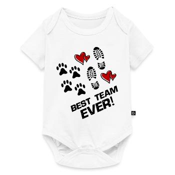 best team ever love - Baby Premium short-sleeve bodysuit - white - Front