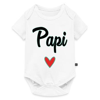 GRANDPA. DAD. FATHER'S DAY. HAPPY FATHER'S DAY. GOOD - Baby Premium short-sleeve bodysuit - white - Front