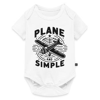 Plane and Simple - Baby Premium short-sleeve bodysuit - white - Front