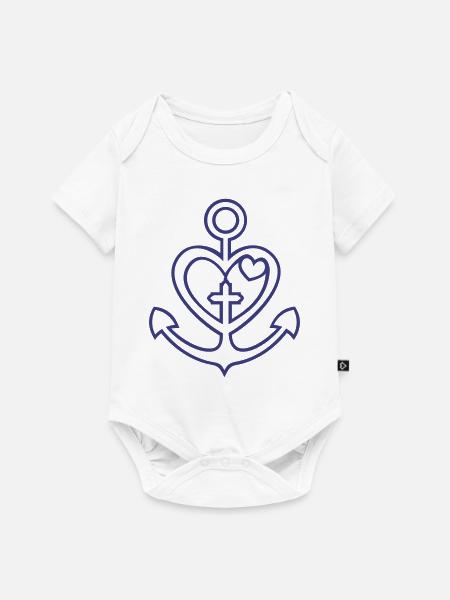 Glaube Liebe Hoffnung (1c) - Baby Premium Kurzarmbody - Weiß