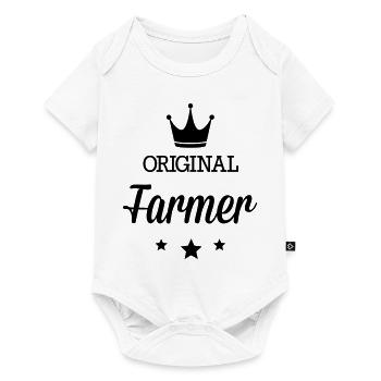 Original 3 étoiles luxe agriculteur - Body à manches courtes Premium Bébé - blanc - Devant